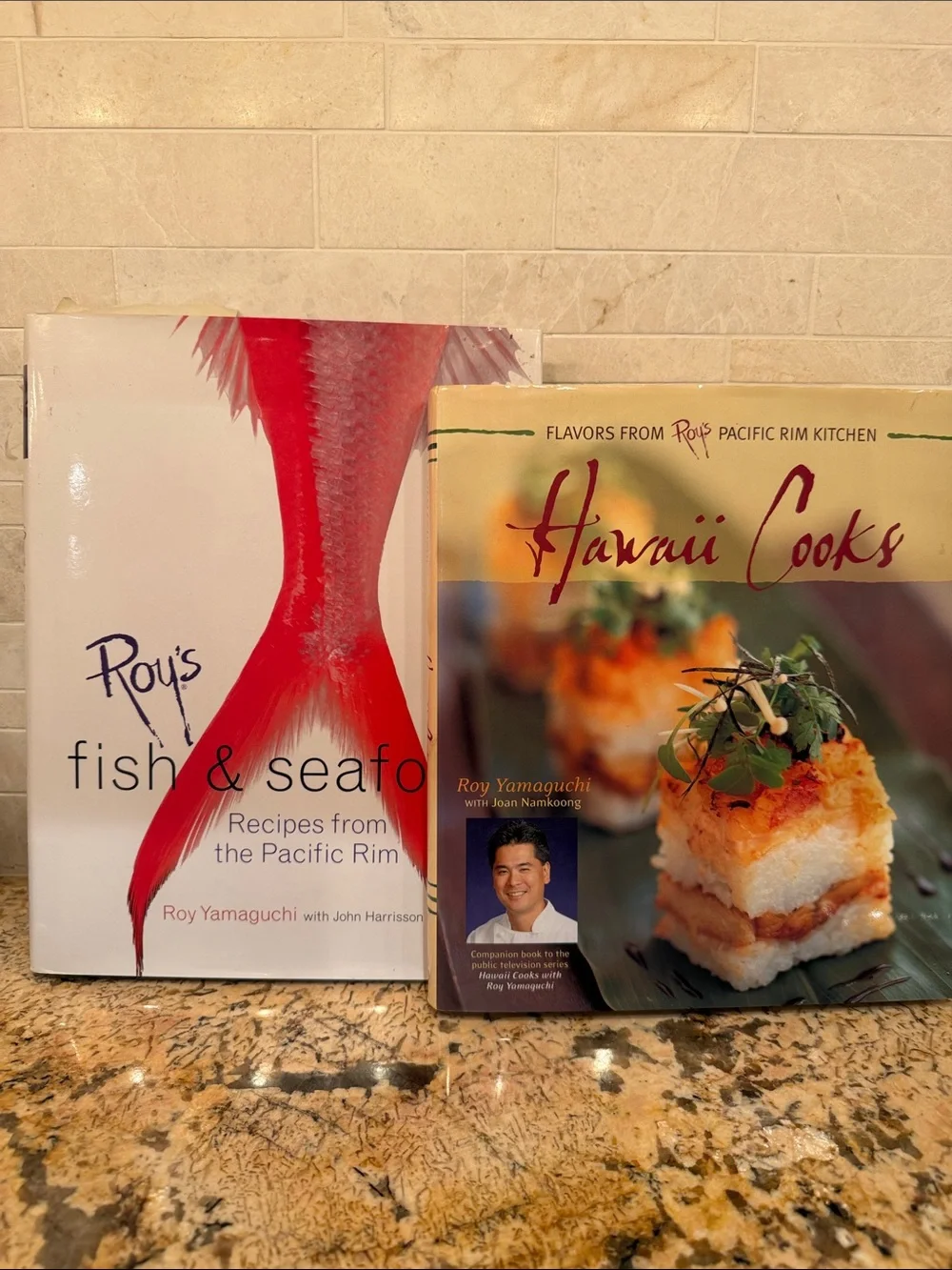 2 Roy Yamaguchi  Hardcover Cookbooks pacific rim recipes